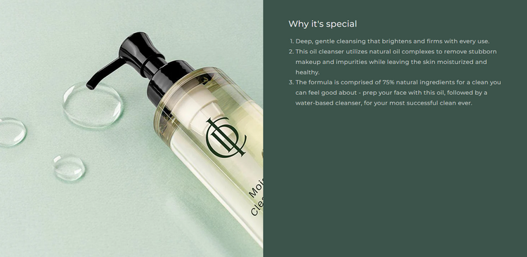 ICD Moisture Cleansing Oil